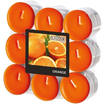 Gala Orange Teelichtkerze - 18 Stück - Für Profis Gala Orange Teelichtkerze - 18 Stück - Für Profis
