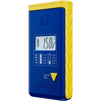VARTA Probador de baterías - LCD, 1.2-9V, Portátil - Tipo de batería VARTA Probador de baterías - LCD, 1.2-9V, Portátil - Tipo de batería