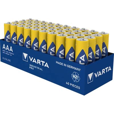 Varta Micro AAA Batterien - 40 Stück - Industrial Pro Varta Micro AAA Batterien - 40 Stück - Industrial Pro