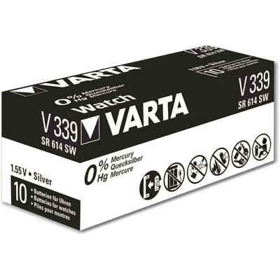 Varta Argent V339 Pile bouton - Batterie - Publicité Varta Argent V339 Pile bouton - Batterie - Publicité