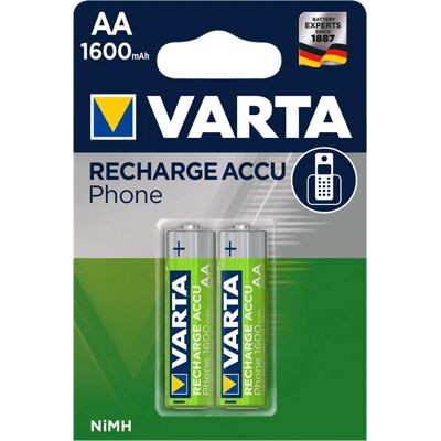 Pile rechargeable AA NiMH Varta 58399 201 402 - Pile ménagère - Publicité Pile rechargeable AA NiMH Varta 58399 201 402 - Pile ménagère - Publicité