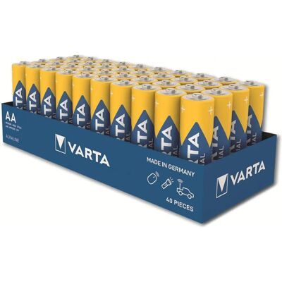 Varta Industrial Pro AA Batterie - 40 Stück - Industrielle Alkaline Varta Industrial Pro AA Batterie - 40 Stück - Industrielle Alkaline