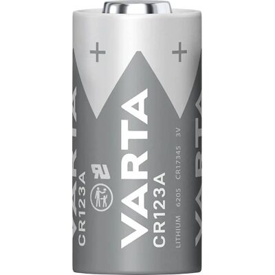 Pile au lithium VARTA CR123A - 1430mAh - 3V - OEM - Publicité Pile au lithium VARTA CR123A - 1430mAh - 3V - OEM - Publicité