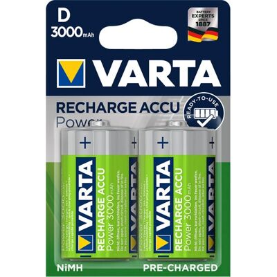Batería recargable Varta Talla D NiMH 3000mAh - 56720 101 402 Batería recargable Varta Talla D NiMH 3000mAh - 56720 101 402