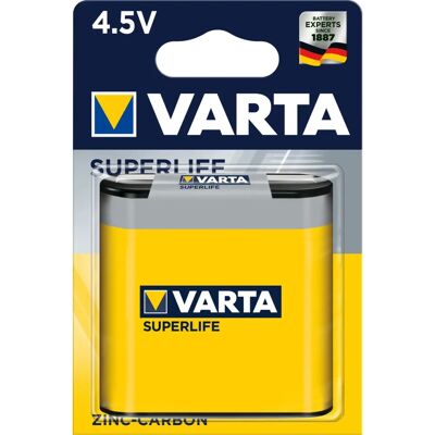 Batería Zinc-Carbono Varta Superlife 4,5V - Tipo de Batería Batería Zinc-Carbono Varta Superlife 4,5V - Tipo de Batería