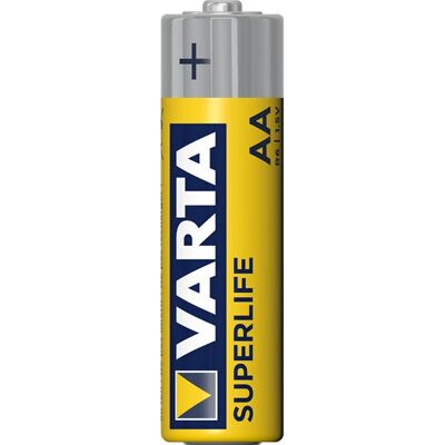 Piles Varta AA Zinc-Carbon - 1,5V, Pack de 4 - Publicité Piles Varta AA Zinc-Carbon - 1,5V, Pack de 4 - Publicité