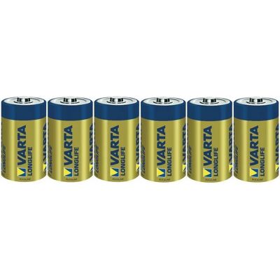 Varta Longlife D - 6 Alkaline Batteries Varta Longlife D - 6 Alkaline Batteries