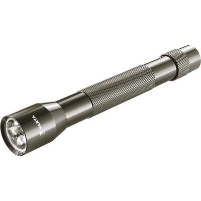 Varta Linterna de aluminio negro LED - Linterna Varta Linterna de aluminio negro LED - Linterna