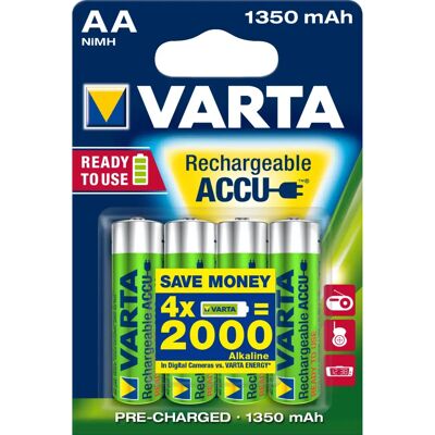 Varta AA 1350mAh Rechargeable Battery - NiMH Varta AA 1350mAh Rechargeable Battery - NiMH