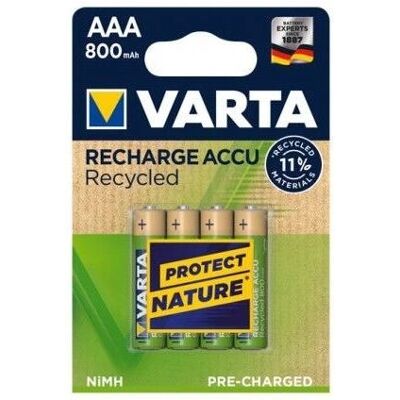 Varta 56813 101 404 Batterie rechargeable AAA NiMH - Ménage - Publicité Varta 56813 101 404 Batterie rechargeable AAA NiMH - Ménage - Publicité