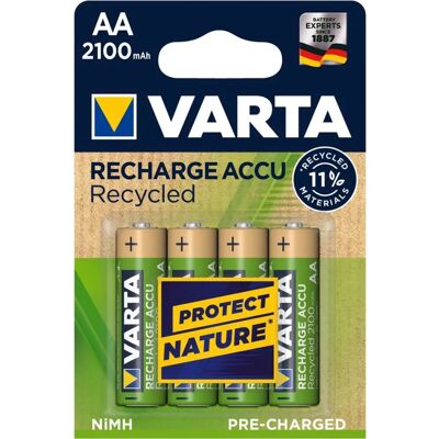Återvunnen AA 2100mAh laddbatteri Varta - Laddbatteri Återvunnen AA 2100mAh laddbatteri Varta - Laddbatteri