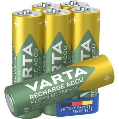 Varta Wiederaufladbare AA-Batterien - 6er Pack Varta Wiederaufladbare AA-Batterien - 6er Pack