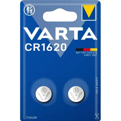 Varta CR1620 3V Litium-kellokorttibatteri - 2-pack Varta CR1620 3V Litium-kellokorttibatteri - 2-pack