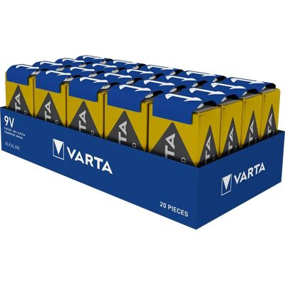 Varta Power On Demand Piles 9V - Lot de 20 Varta Power On Demand Piles 9V - Lot de 20