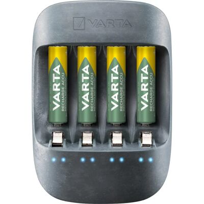 VARTA Eco Charger - Chargeur écologique avec 4 piles AA rechargeables - Publicité VARTA Eco Charger - Chargeur écologique avec 4 piles AA rechargeables - Publicité