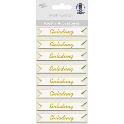 URSUS Model 564000144 Decoratieve Stickers - Goud, Wit - Decoratieve Stickers URSUS Model 564000144 Decoratieve Stickers - Goud, Wit - Decoratieve Stickers