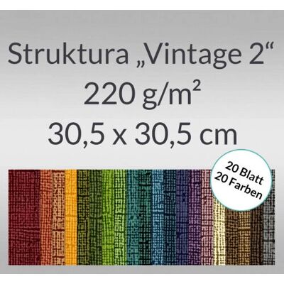 Papier artistique Ursus 20 feuilles - Texture vintage Papier artistique Ursus 20 feuilles - Texture vintage