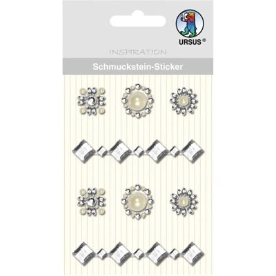 Ludwig Bähr Schmucksteinsticker Medaillons - silber - 8er-Verpackung - Sticker Ludwig Bähr Schmucksteinsticker Medaillons - silber - 8er-Verpackung - Sticker