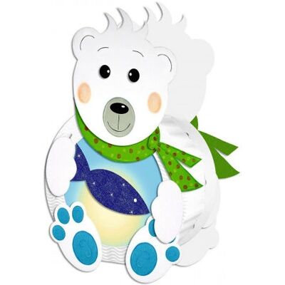 URSUS 18700020 Set di bricolage lanterna orso polare - decorazione festa URSUS 18700020 Set di bricolage lanterna orso polare - decorazione festa