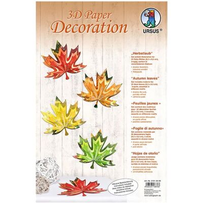 Ursus Herbstlaub Papierdekoration - Bastelset Ursus Herbstlaub Papierdekoration - Bastelset