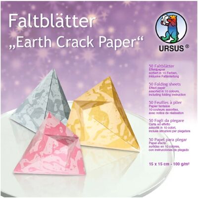 Ursus Earth Crack Paper - Hojas plegables - 10 Colores Papel de manualidades Ursus Earth Crack Paper - Hojas plegables - 10 Colores Papel de manualidades