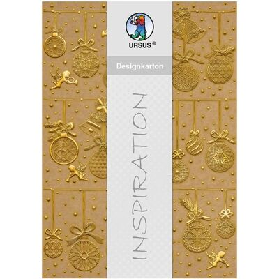 Ursus Craft Paper - Avana Christmas Gold Motifs - A4 Set Ursus Craft Paper - Avana Christmas Gold Motifs - A4 Set
