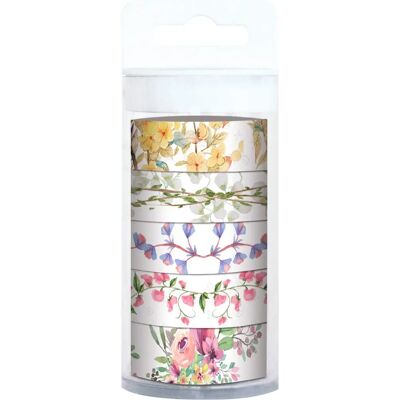 Set di Nastro Washi Flora di Ursus - 5 pezzi, Multicolore, Artigianato Set di Nastro Washi Flora di Ursus - 5 pezzi, Multicolore, Artigianato