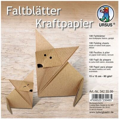 Ursus Feuilles de Papier Kraft - 80g/m², 100 Feuilles Ursus Feuilles de Papier Kraft - 80g/m², 100 Feuilles