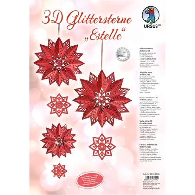 Ursus Estelle Kit di Manualità Rosso - Stella Natalizia Ursus Estelle Kit di Manualità Rosso - Stella Natalizia
