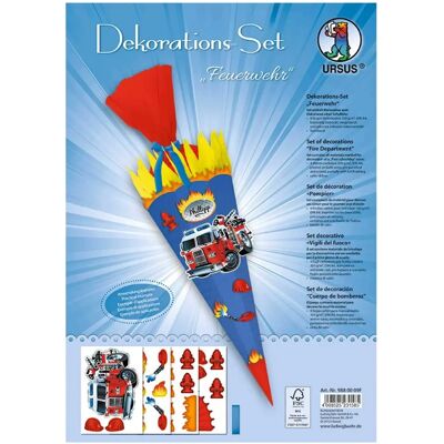 Ludwig Bähr Ursus Set de Décoration Pompiers - 4 Feuilles de Carton Ludwig Bähr Ursus Set de Décoration Pompiers - 4 Feuilles de Carton
