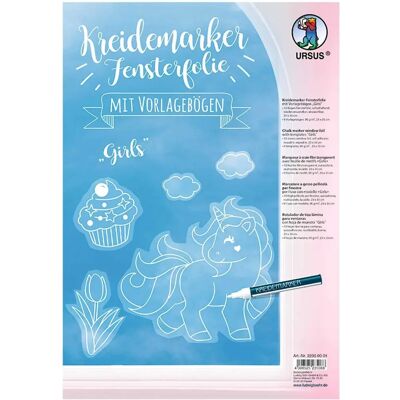 Ursus Kreidemarker-Fensterfolie Girls - Film pour Fenêtres Ursus Kreidemarker-Fensterfolie Girls - Film pour Fenêtres