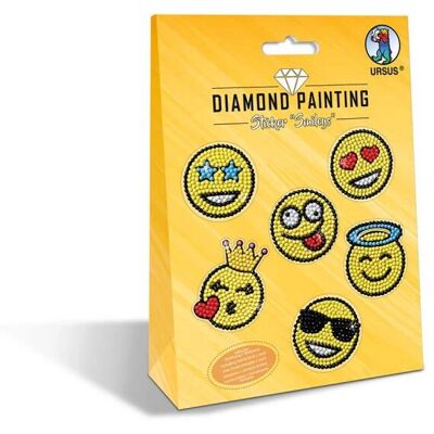 Ensemble d'autocollants en diamants Smileys d'Ursus pour enfants Ensemble d'autocollants en diamants Smileys d'Ursus pour enfants