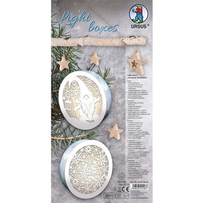 URSUS Gnome & Snowflakes - Lichtboxen 2er-Set URSUS Gnome & Snowflakes - Lichtboxen 2er-Set