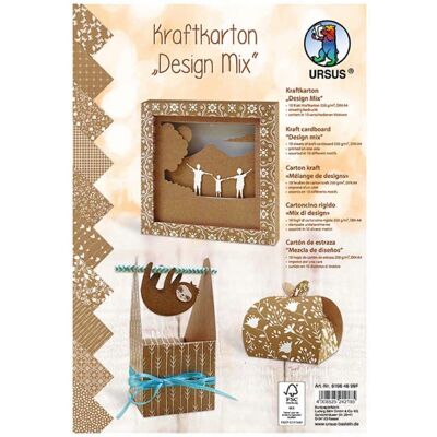 URSUS Papier de bricolage - A4, Marron, 10 Feuilles URSUS Papier de bricolage - A4, Marron, 10 Feuilles