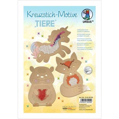 URSUS Modell Kreuzstich Tiere Bastelset URSUS Modell Kreuzstich Tiere Bastelset