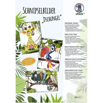 Kit de Bricolage pour Enfants Ursus - Jungle Images avec 8 Modèles Kit de Bricolage pour Enfants Ursus - Jungle Images avec 8 Modèles