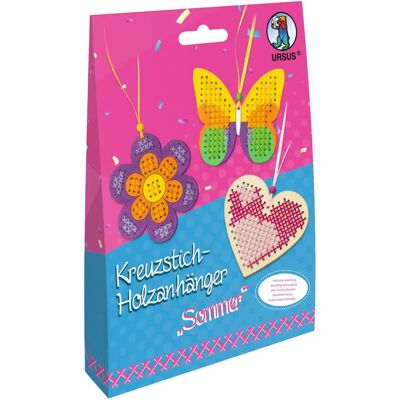 Ursus Modèle 21440002 Kit de Création - Pendentifs en Bois Broderie Ursus Modèle 21440002 Kit de Création - Pendentifs en Bois Broderie