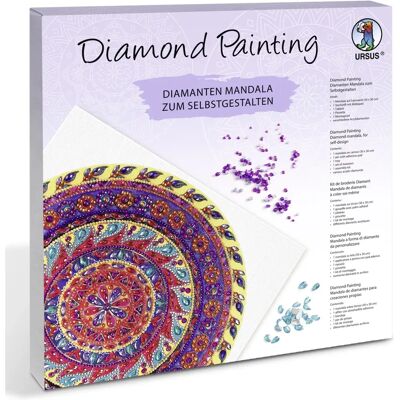Kit de Peinture Diamant URSUS - Mandala, 30x30cm, Multicolore Kit de Peinture Diamant URSUS - Mandala, 30x30cm, Multicolore
