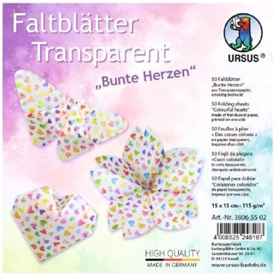 URSUS 38065502 Origami-Papier - Buntes Faltpapier - 15x15cm URSUS 38065502 Origami-Papier - Buntes Faltpapier - 15x15cm