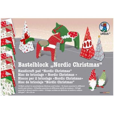 URSUS Nordic Christmas Bastelblock - Bastelpapier URSUS Nordic Christmas Bastelblock - Bastelpapier