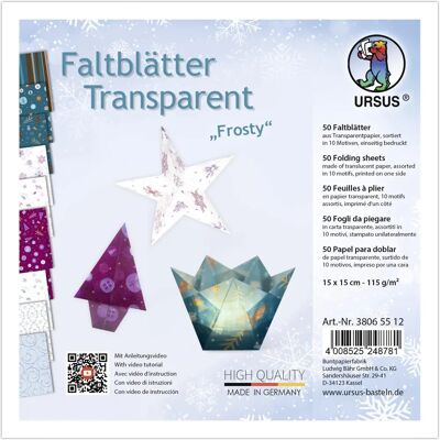 Ludwig Bähr Ursus Papier Transparent - 15x15cm Feuille Ludwig Bähr Ursus Papier Transparent - 15x15cm Feuille