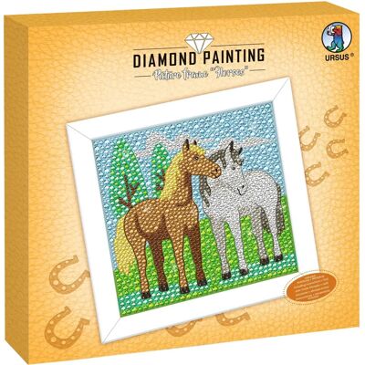 Ludwig Bähr Ursus Wit Paarden Diamant Schilderij Frame - Kinderspeelset Ludwig Bähr Ursus Wit Paarden Diamant Schilderij Frame - Kinderspeelset