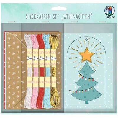 URSUS 3080099F Jouet d'artisanat - Cartes de Noël brodées URSUS 3080099F Jouet d'artisanat - Cartes de Noël brodées