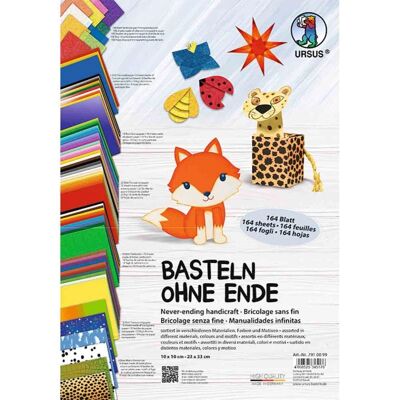 Ensemble de Papier d'Art Ursus - 164 Feuilles pour Bricolage Ensemble de Papier d'Art Ursus - 164 Feuilles pour Bricolage