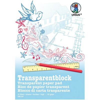 Ludwig Bähr Ursus Tekenpapier - A4 Wit 25 Bladen Ludwig Bähr Ursus Tekenpapier - A4 Wit 25 Bladen