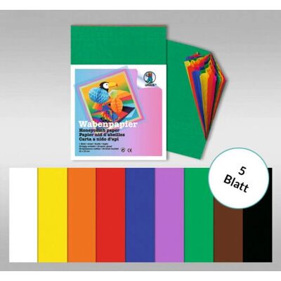 URSUS 9970099 Papier artystyczny - 5 arkuszy URSUS 9970099 Papier artystyczny - 5 arkuszy