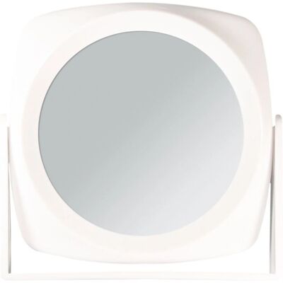 Specchio per trucco Titania - 18x18cm, doppio lato, bianco Specchio per trucco Titania - 18x18cm, doppio lato, bianco