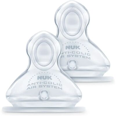 Tetina Nuk Marca Modelo T-1 Silicona Anti-cólico para Biberón Tetina Nuk Marca Modelo T-1 Silicona Anti-cólico para Biberón