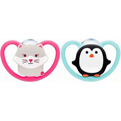 Sucettes en Silicone Nuk Space 2 - 18-36 Mois Sucettes en Silicone Nuk Space 2 - 18-36 Mois