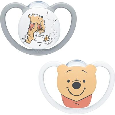 NUK Winnie the Pooh Rymdskepp Silikon Napp NUK Winnie the Pooh Rymdskepp Silikon Napp